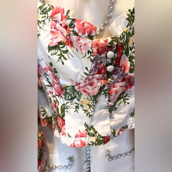 Revolve Majorelle Roman Ruffled Crop Bustier Top - Picture 8 of 16